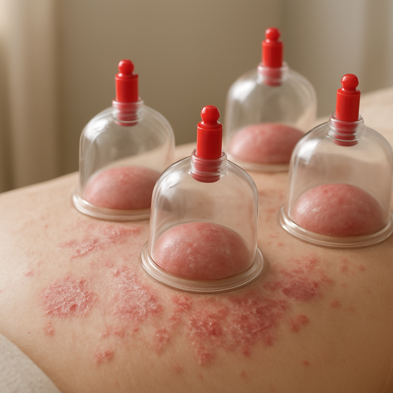 terapia bańkami łuszczyca – bańki na skórze